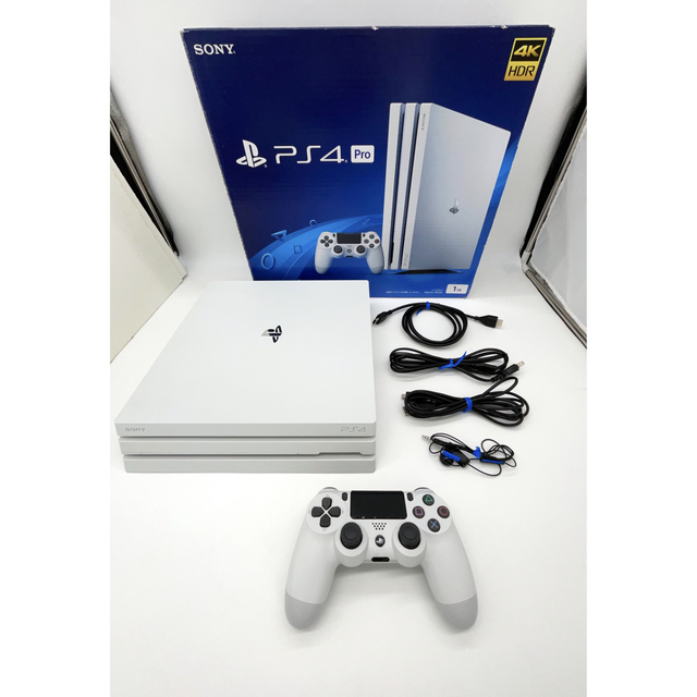 PlayStation4 - PS 4 Pro グレイシャーホワイト 1TB (CUH-7200)【美品