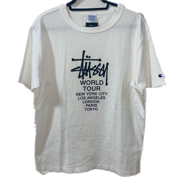 STUSSY × CHAMPION / WORLD TOUR TEE