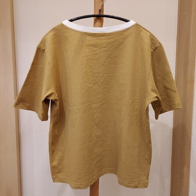 しまむら(シマムラ)のさっぴ　ロゴプリントリンガーTシャツ レディースのトップス(Tシャツ(半袖/袖なし))の商品写真