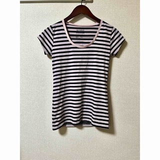 スライ(SLY)のSLY ピンク×ブラック ボーダーTシャツ(Tシャツ(半袖/袖なし))