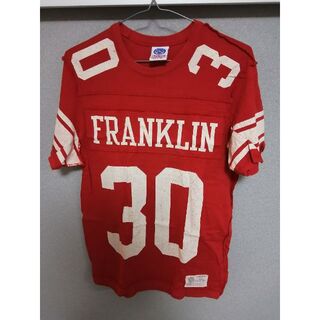 フランクリンアンドマーシャル(FRANKLIN&MARSHALL)のフランクリンマーシャル　シャツ　レッド　サイズS(Tシャツ/カットソー(半袖/袖なし))