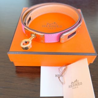 エルメス(Hermes)の【箱付】エルメス　ケリーブレスレット　ローズアザレ　ローズゴールド金具　ピンク(ブレスレット/バングル)