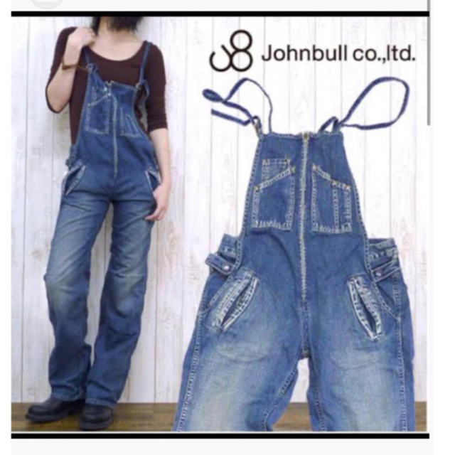 JOHNBULL(ジョンブル)のJOHNBULL  デニム フレンチ サロペットパンツ LL レディースのパンツ(サロペット/オーバーオール)の商品写真