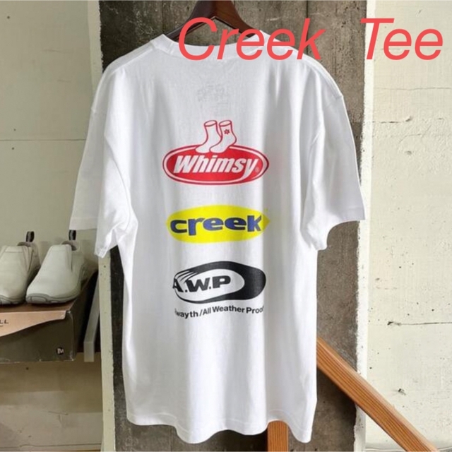 1LDK SELECT(ワンエルディーケーセレクト)の【M】 WHIMSY Alwayth Creek KMSSY TEE WHITE メンズのトップス(Tシャツ/カットソー(半袖/袖なし))の商品写真