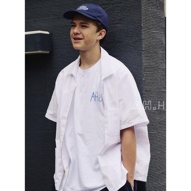 XXL A.H + stacks bookstore “A.H!” Tee - Tシャツ/カットソー(半袖/袖