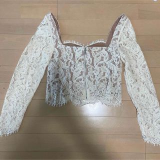 SELF PORTRAIT - Self-Portraitフローラルレース リボンブラウスの通販