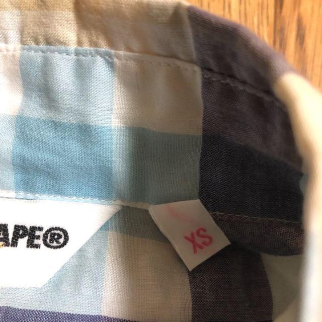 A BATHING APE(アベイシングエイプ)の日本製 A BATHING APE チェック シャツ パステルカラー XS メンズのトップス(シャツ)の商品写真