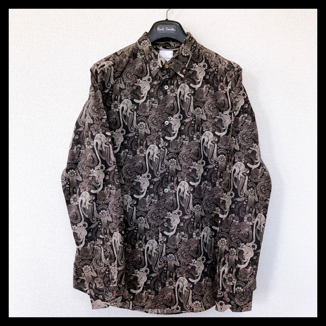 Paul Smith - ポールスミス 長袖シャツ 総柄 ブラック系の通販 by なし