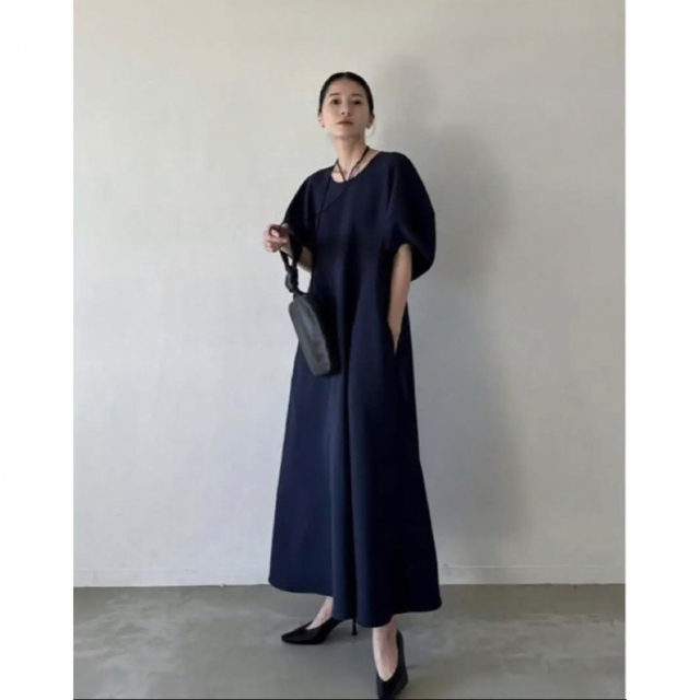 NECK RIBBON LANTERN SLEEVE ONE PIECE | svetinikole.gov.mk