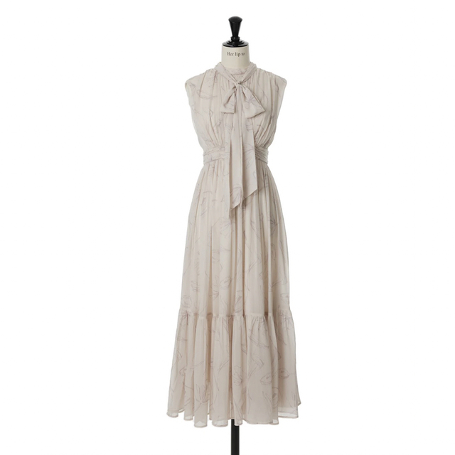 Her lip to Tulip Chiffon Long Dress Her lip to Tulip Chiffon Long Dress