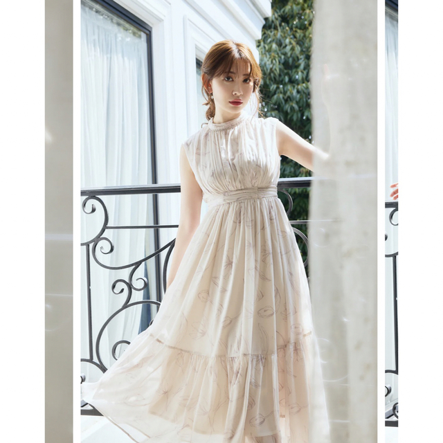 Her lip to Tulip Chiffon Long Dress Her lip to Tulip Chiffon Long Dress