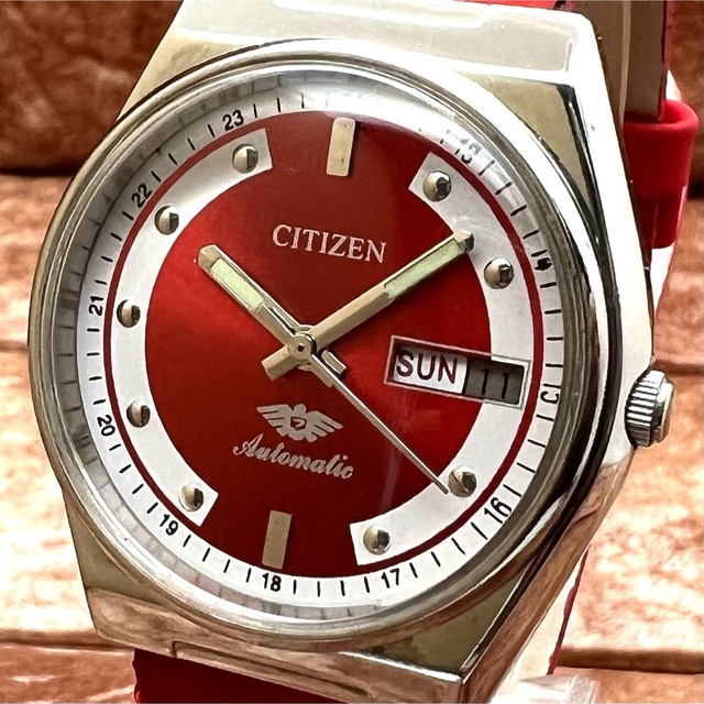 CITIZEN - 【美品】CITIZEN☆シチズン☆機械式自動巻き☆メンズ腕時計