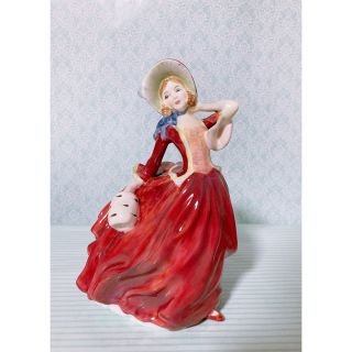 ロイヤルドルトン(Royal Doulton)のロイヤルドルトン　オータムブリーズ　フィギュリン(置物)