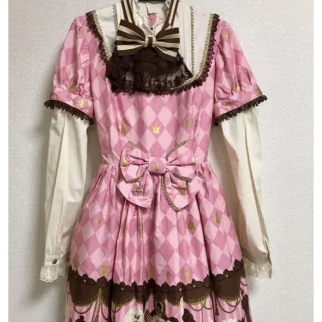 Angelic Pretty チェスチョコレート ピンクOP、KC