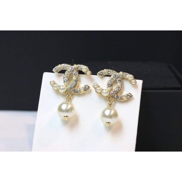 シャネルピアス CHANELCCロゴピアス シャンパンゴールド パール | www