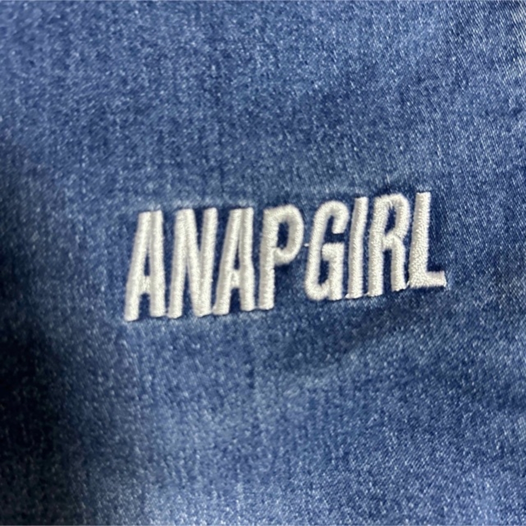 ANAP(アナップ)のANAP GIRL デニムパンツ Sサイズ キッズ/ベビー/マタニティのキッズ服女の子用(90cm~)(パンツ/スパッツ)の商品写真
