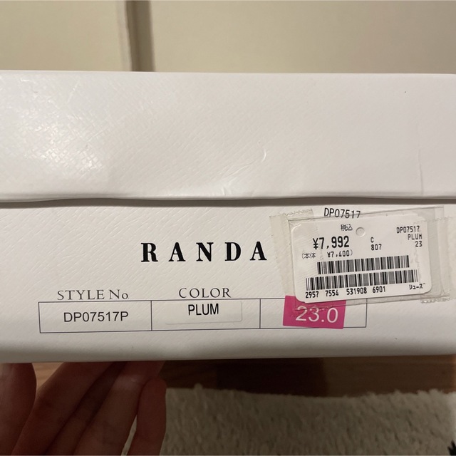 RANDA(ランダ)のRANDA ランダ バックレースアップ ピンヒール ワインレッド　パンプス レディースの靴/シューズ(ハイヒール/パンプス)の商品写真