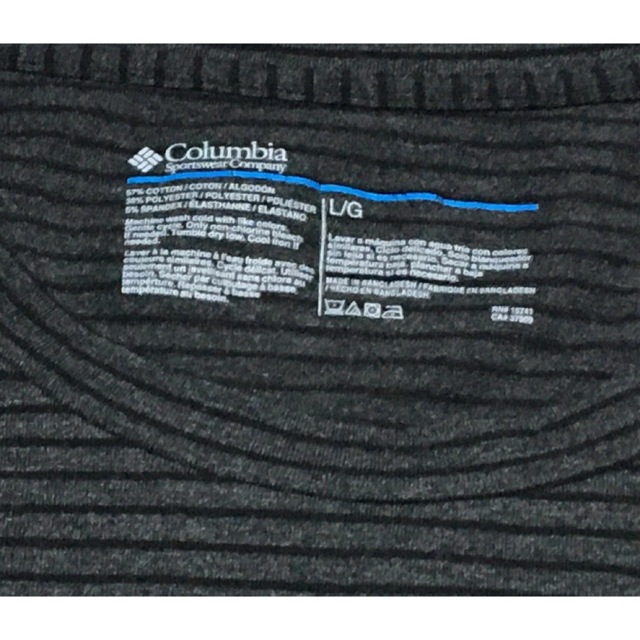 Columbia(コロンビア)の【レア】US古着 L size ビッグサイズ Columbia ボーダーTシャツ メンズのトップス(Tシャツ/カットソー(半袖/袖なし))の商品写真