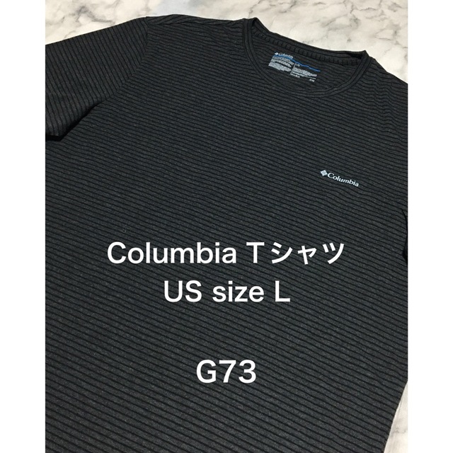 Columbia(コロンビア)の【レア】US古着 L size ビッグサイズ Columbia ボーダーTシャツ メンズのトップス(Tシャツ/カットソー(半袖/袖なし))の商品写真