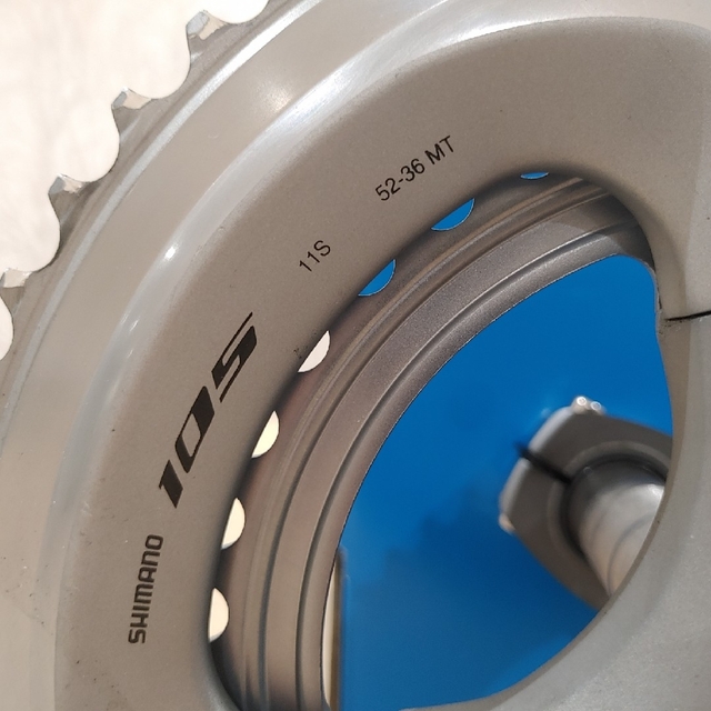 SHIMANO 105 クランクセット 170mm 52×36T シルバースポーツ/アウトドア