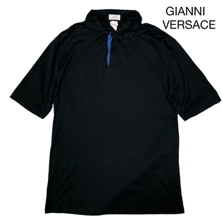ジャンニヴェルサーチ(Gianni Versace)のGIANNI VERSACE ジャンニヴェルサーチ ポロシャツ ネイビー 46(ポロシャツ)