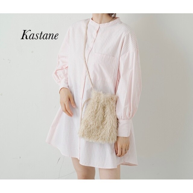 Kastane(カスタネ)の新品 Kastane ストライプビッグシャツ レディースのトップス(シャツ/ブラウス(長袖/七分))の商品写真