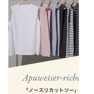 アプワイザーリッシェ(Apuweiser-riche)のゆうぽん様専用【新品未開封】白　アプワイザーリッシェ  ノースリカットソー(カットソー(半袖/袖なし))