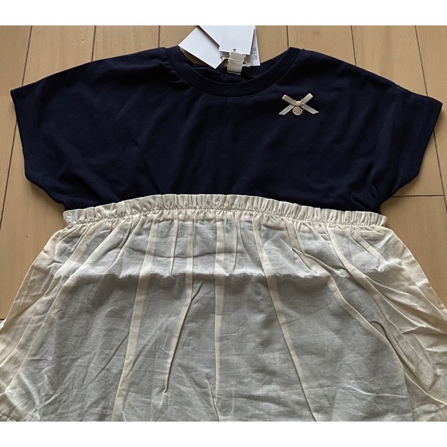 apres les cours(アプレレクール)のアプレレクール ドッキングティアードＴシャツ 120 キッズ/ベビー/マタニティのキッズ服女の子用(90cm~)(Tシャツ/カットソー)の商品写真