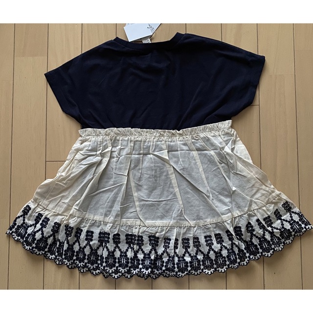 apres les cours(アプレレクール)のアプレレクール ドッキングティアードＴシャツ 120 キッズ/ベビー/マタニティのキッズ服女の子用(90cm~)(Tシャツ/カットソー)の商品写真