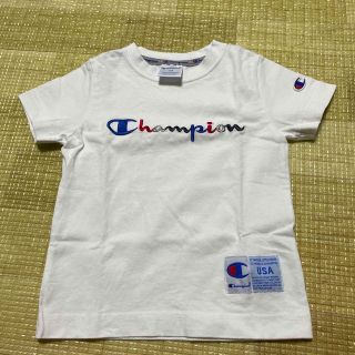 チャンピオン(Champion)のチャンピオン　Champion 半袖Tシャツ　100cm 白地　綿100%(Tシャツ/カットソー)