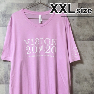 Tシャツ　XXLサイズ　BELLA CANVAS ベラキャンバス　ピンク　古着(Tシャツ(半袖/袖なし))