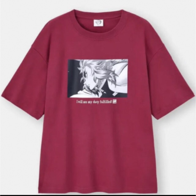 GU(ジーユー)の新品未使用 GU 鬼滅の刃 ビッグT Tシャツ 煉獄杏寿郎 M メンズのトップス(Tシャツ/カットソー(半袖/袖なし))の商品写真