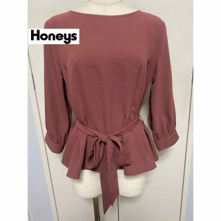 ハニーズ(HONEYS)の【送料込】honeysハニーズ♡大人可愛い♡ブラウス♡Mサイズ7分丈(シャツ/ブラウス(長袖/七分))