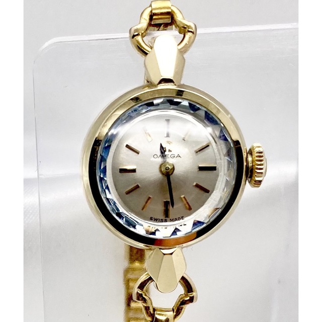 多様な OMEGA 【レア】 美品 オメガ 金無垢 レディース アンティーク
