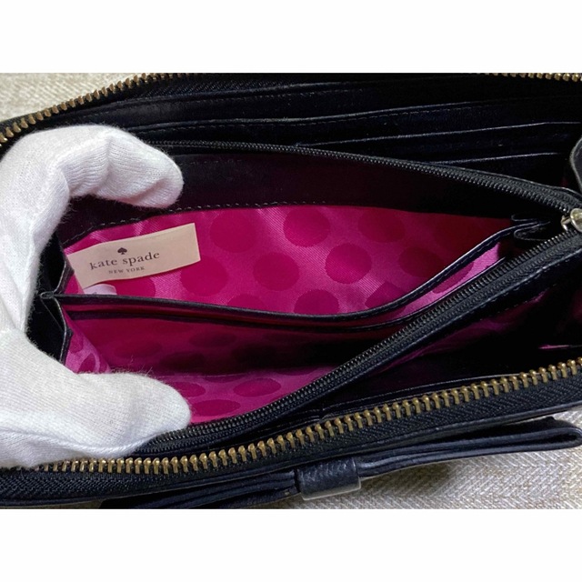 kate spade new york(ケイトスペードニューヨーク)のKATE SPADE ケイトスペード PWRU3518 ブラック　長財布 レディースのファッション小物(財布)の商品写真