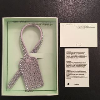 OFF-WHITE CRYSTAL ZIPTIE CHARM チャーム