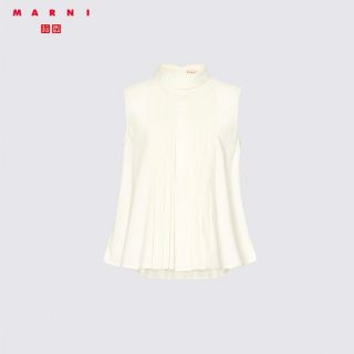 ユニクロ(UNIQLO)のUNIQLO×MARNI タックブラウス(シャツ/ブラウス(半袖/袖なし))