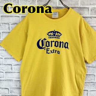 コロナ(コロナ)のCORONA コロナビール センターロゴ 企業 ビール Tシャツ 半袖 輸入品(Tシャツ/カットソー(半袖/袖なし))