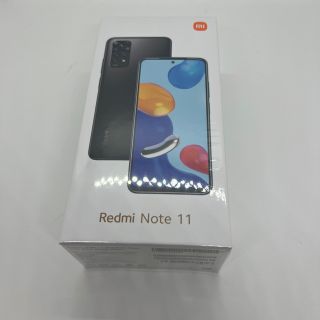 アンドロイド(ANDROID)の 【新品未開封】Redmi Note 11グレー　(スマートフォン本体)