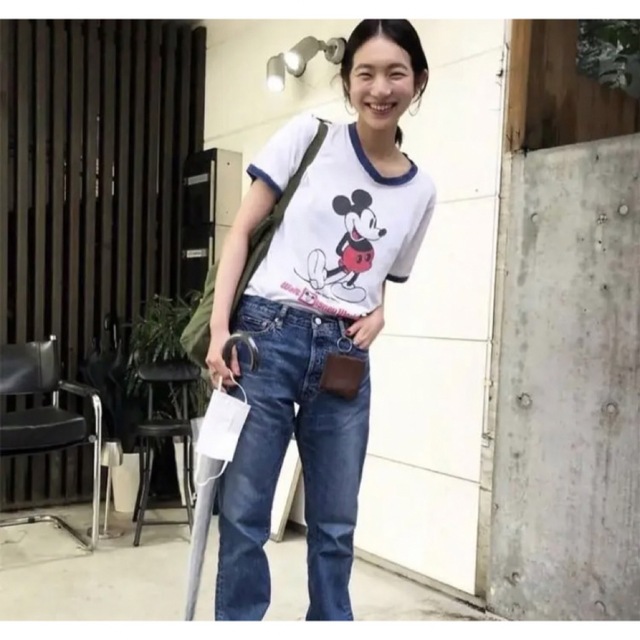 Disney - 90年代 Walt Disney ミッキー リンガー Tシャツ 在原みゆ紀の