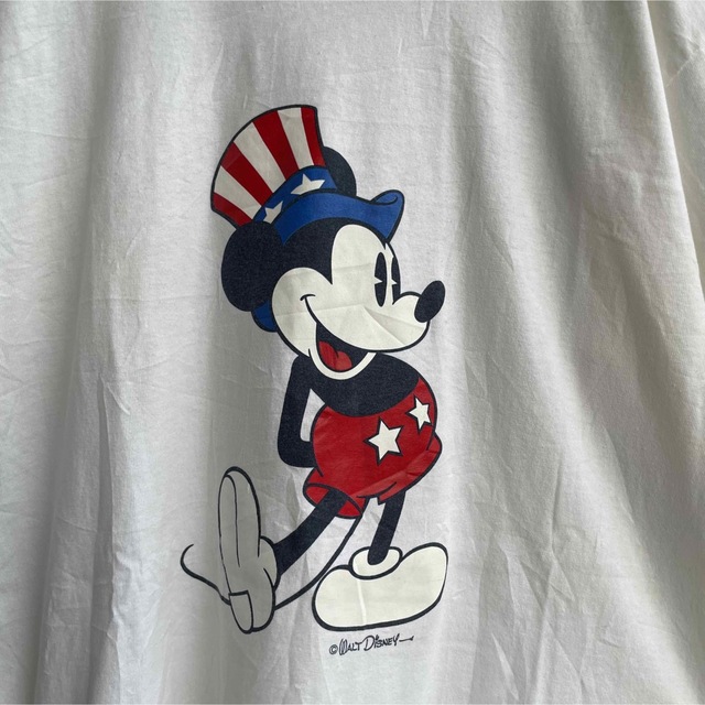 90年代 Walt Disney ミッキー リンガー Tシャツ 在原みゆ紀