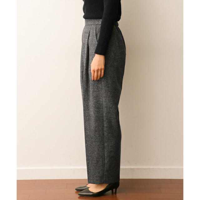 URBAN RESEARCH DOORS グレンチェックワイドパンツ グレー