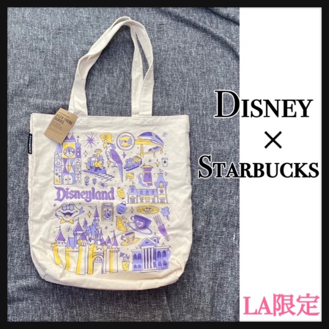 【タグ付き新品 USA限定】Disney×Starbuck  トートバッグ