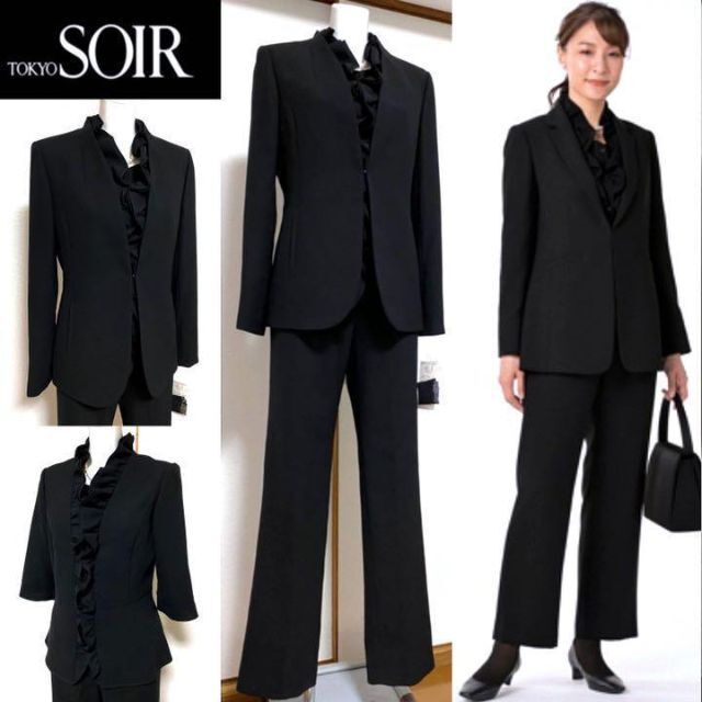 タイムセール【新品未使用】東京ソワール 3点セット 高級喪服礼服