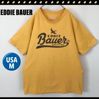 エディーバウアー(Eddie Bauer)のエディーバウアー★筆記体ロゴTシャツ★ビンテージイエロー★アウトドア(Tシャツ/カットソー(半袖/袖なし))