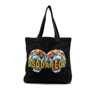 ディースクエアード(DSQUARED2)のDSQUARED2 ディースクエアード ハンドバッグ トートバッグ ブラック(ハンドバッグ)