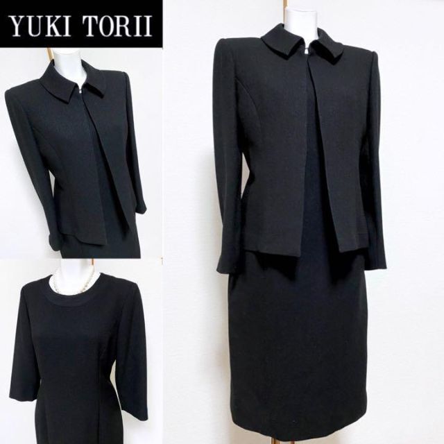 ○【美品】YUKI TORII 高級喪服礼服 ワンピーススーツ www