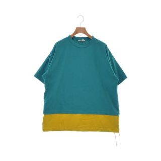 マルニ(Marni)のMARNI マルニ Tシャツ・カットソー 46(M位) 青緑系xマスタード 【古着】【中古】(Tシャツ/カットソー(半袖/袖なし))