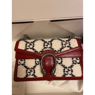 Gucci - GUCCI ショルダーバッグ GGツイード ディオニュソスハンドの