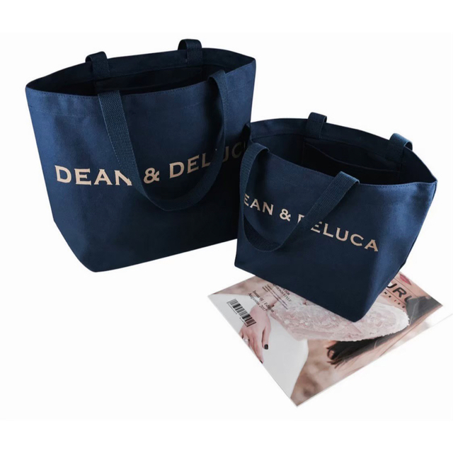 DEAN & DELUCA(ディーンアンドデルーカ)の新品★DEAN&DELUCA ディーンアンドデルーカトートバッグネイビーSサイズ メンズのバッグ(トートバッグ)の商品写真